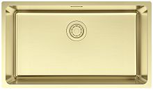 Мойка Paulmark YUNI 76 UNI, нерж. сталь, YU76-LG, светлое золото, 760х440мм, Paulmark