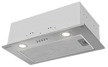 Вытяжка кухонная MEFERI INBOX52IX LIGHT, 52 см, встраиваемая, серая, производительность 650 м3/ч, 3 