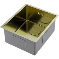 Мойка Omoikiri Taki 38-U/IF-LG нерж. сталь/светлое золото