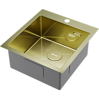 Мойка Omoikiri Akisame 46-LG нерж. сталь/светлое золото