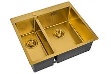 Мойка для кухни ZORG ZL R 590-2-510-R BRONZE