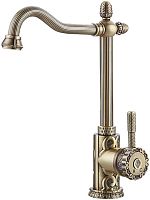 Смеситель ZorG Antic A 124K-BR для кухонной мойки