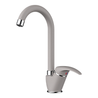 Смеситель Omoikiri Umi-GR латунь/leningrad grey