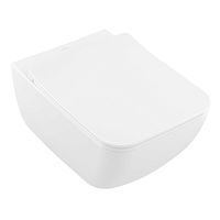 Villeroy&amp;Boch Venticello Унитаз подвесной 375*560*330, безободковый, в комплекте сиденье SlimSea