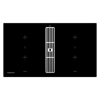 Индукционная варочная панель с вытяжкой Kuppersbusch KMI 9850.0 SR Silver Chrome