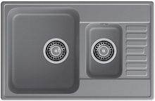 Кварцевая мойка Lex St. Moritz 740 Deep Grey