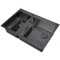 Мойка для кухни ZORG LUX 78-2-51-R GRAFIT