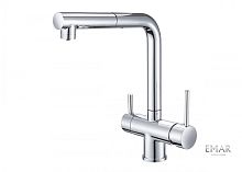 Emar ЕСВ 7017 хром, смеситель, черный