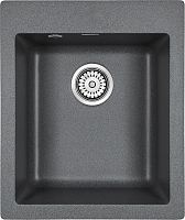 Мойка Paulmark KANTE 40, IT-GRANIT, PM104249-DG, графит, 415х490 мм, Paulmark