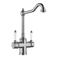 Смеситель Omoikiri Tottori-SI латунь/античное серебро