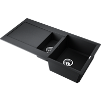 Мойка Omoikiri Sakaime 100-2-BL Tetogranit/черный