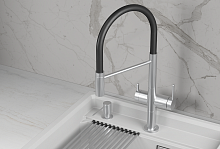 KS-8277, НЕРЖ, СМЕСИТЕЛЬ КУХОННЫЙ KITCHEN SPACE