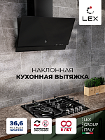 Вытяжка кухонная наклонная LEX Mera 600 Black