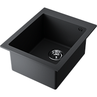 Мойка Omoikiri Bosen 41-BL Tetogranit/черный