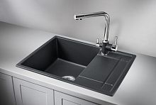 6501, ЧЁРНЫЙ, кухонная мойка, кварц
