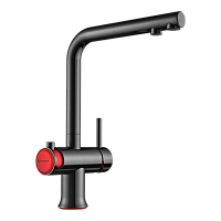 Смеситель Omoikiri Hotaru-IN-R латунь/нержавеющая сталь/красный