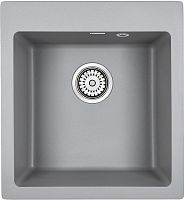 Мойка Paulmark KANTE 45, IT-GRANIT, PM104651-GRM, серый металлик, 460х510 мм, Paulmark