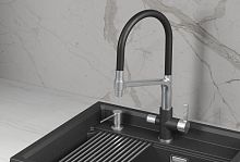 5083, ЧЁРНЫЙ, СМЕСИТЕЛЬ КУХОННЫЙ