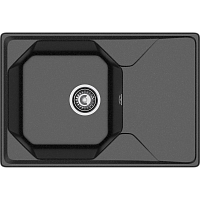 Кухонная мойка GRANFEST UNIQUE U-740L black