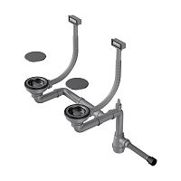 Арматура для двухчашевых моек Omoikiri WK-2C-GM