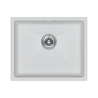 Мойка Paulmark LUMI 55UNI, IT-GRANIT, LU55-WH, белый, 555х460, Paulmark