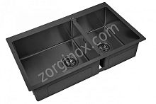 Мойка для кухни ZORG PVD 78-2-51-L GRAFIT