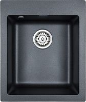 Мойка Paulmark KANTE 40, IT-GRANIT, PM104249-BLM, черный металлик, 415х490 мм, Paulmark