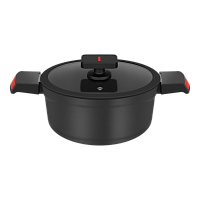 Кастрюля  с крышкой MAUNFELD AURORA MF20ARR1CS из литого алюминия, 20*10 см