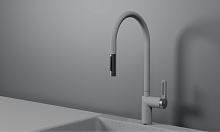 GR-8172, БАЗАЛЬТ, СМЕСИТЕЛЬ КУХОННЫЙ С ВЫДВИЖНЫМ ИЗЛИВОМ