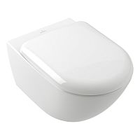 Villeroy&amp;Boch Antao Унитаз подвесной, безободковый, смыв Tornado, CeramicPlus, цвет альпийский б