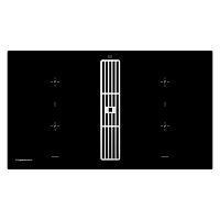 Индукционная варочная панель с вытяжкой Kuppersbusch KMI 9850.0 SR Silver Chrome