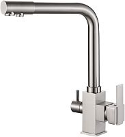 Смеситель ZorG Steel Hammer SH 805 SATIN для кухонной мойки