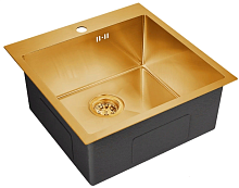 Металлическая мойка EMAR EMB-116 PVD Nano Golden