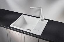 6002, АРКТИК (БЕЛЫЙ), кухонная мойка, кварц