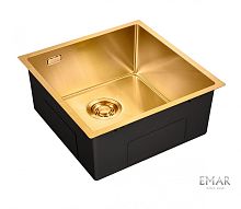 Металлическая мойка EMAR EMB-131 PVD Nano Golden
