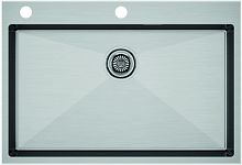 Мойка Paulmark нерж. сталь Paulmark KRONER-EDGE 75, PM777551-BS, брашированная нерж. сталь, 750х510м