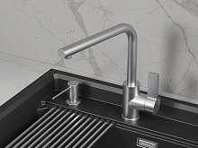 5504, НЕРЖ, СМЕСИТЕЛЬ КУХОННЫЙ