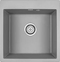 Мойка Paulmark KANTE 50, IT-GRANIT, PM105152-GRM , серый металлик, 510х520, Paulmark