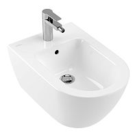 Villeroy&amp;Boch Subway 2.0 Биде подвесное 370*565*280, с 1 отв. под смеситель, CeramicPlus, цвет а