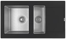 Мойка Florentina "Комби" 860 К, антрацит FS