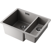 Мойка Omoikiri Kata 55-2-U-GR Artgranit/leningrad grey