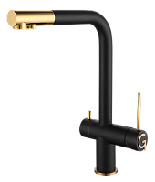 Смеситель Rivelato 1523513 antracite oro