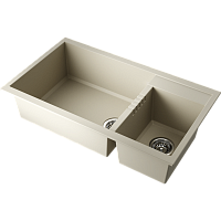 Мойка Omoikiri Tedori 86-2-LB-BE Tetogranit/ваниль