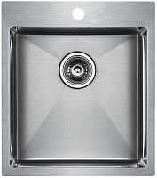 Мойка Paulmark нерж. сталь Paulmark AISI304 VELTEN 45, PM804551-BS, брашированная нерж. сталь, 450х5