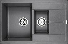 Мойка Paulmark FLUGEN 60/1,5, IT-GRANIT, PM237850-DG, графит, 775х495 мм, Paulmark