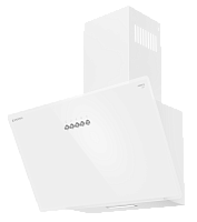 Вытяжка кухонная MEFERI AIRBOX60WH LIGHT, 60 см, наклонная, белая, стекло, производительность 650 м3