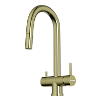 Смеситель Omoikiri Akita-S-LG латунь/светлое золото