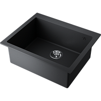 Мойка Omoikiri Bosen 61-BL Tetogranit/черный