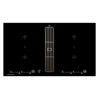 Индукционная варочная панель с вытяжкой Kuppersbusch KMI 9800.0 SR Black Chrome