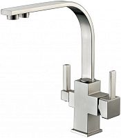 Смеситель ZorG Sanitary ZR 332 YF NICKEL для кухонной мойки